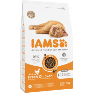 Iams For Vitality Kitten Kip Kattenvoer