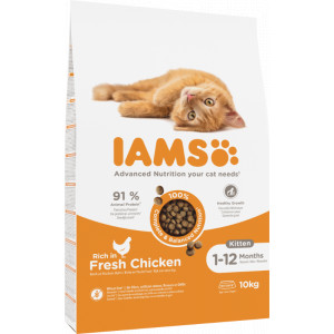 Iams For Vitality Kitten Kip Kattenvoer