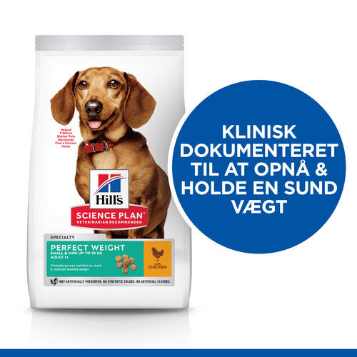 Hill's Adult Perfect Weight Small & Mini kylling hundefoder