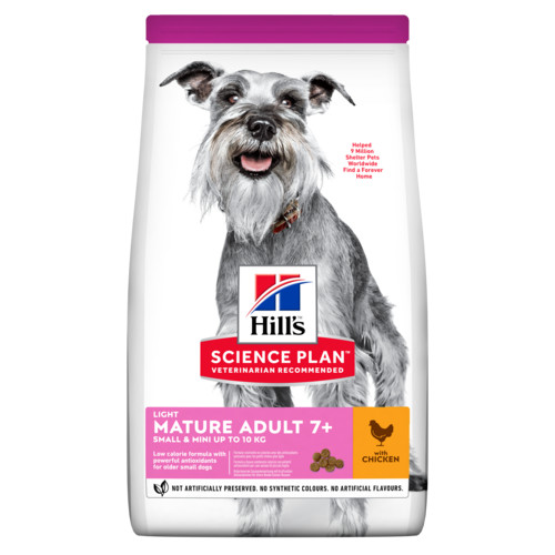 Hill's Mature Adult Light Small & Mini kylling hundefoder