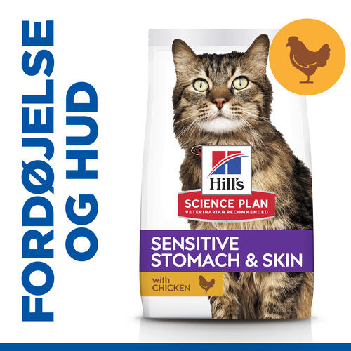 Hill's Adult Sensitive Stomach & Skin kylling kattefoder