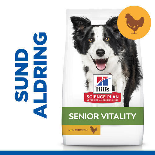 Hill's Mature Adult Senior Vitality Medium med kylling hundefoder