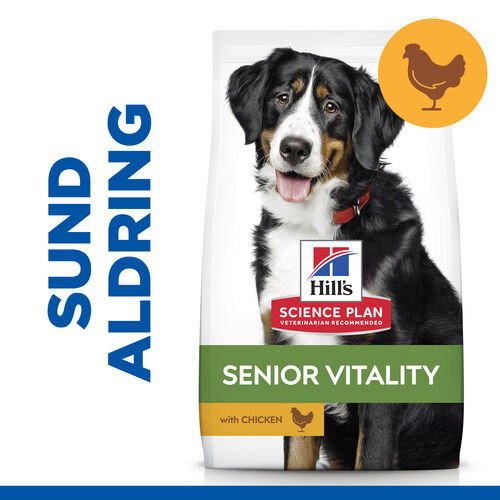 Hill's Adult 7+ Youthful Vitality Large Breed Kip hond