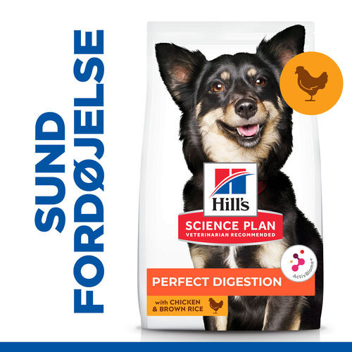 Hill's Adult Perfect Digestion Small&Mini met kip & bruine rijst hondenvoer