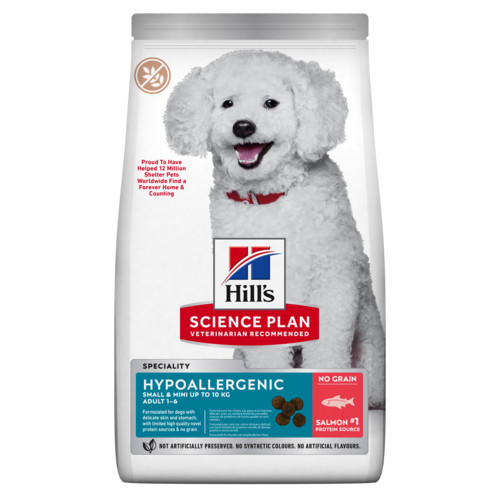 Hill's Adult Small & Mini Hypoallergenic hundefoder med laks