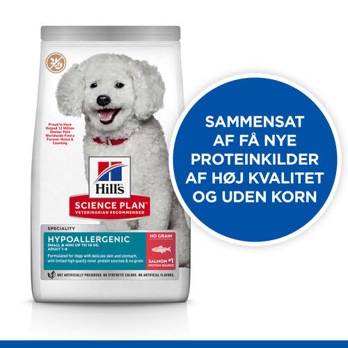 Hill's Adult Small & Mini Hypoallergenic hundefoder med laks