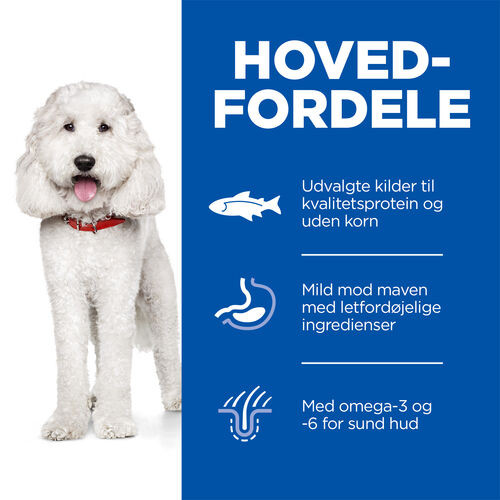 Hill's Adult Medium Hypoallergenic hundefoder med laks