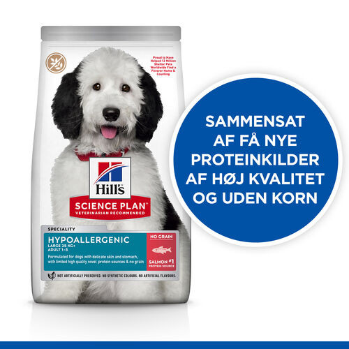 Hill's Adult Large Hypoallergenic hundefoder med laks