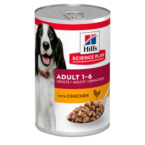 Hill's Adult kylling hundefoder (i dåse 370 gr)