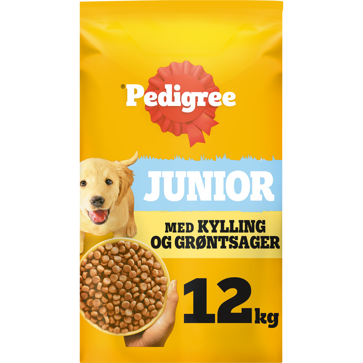 Pedigree Junior med fjerkræ og grøntsager hundefoder