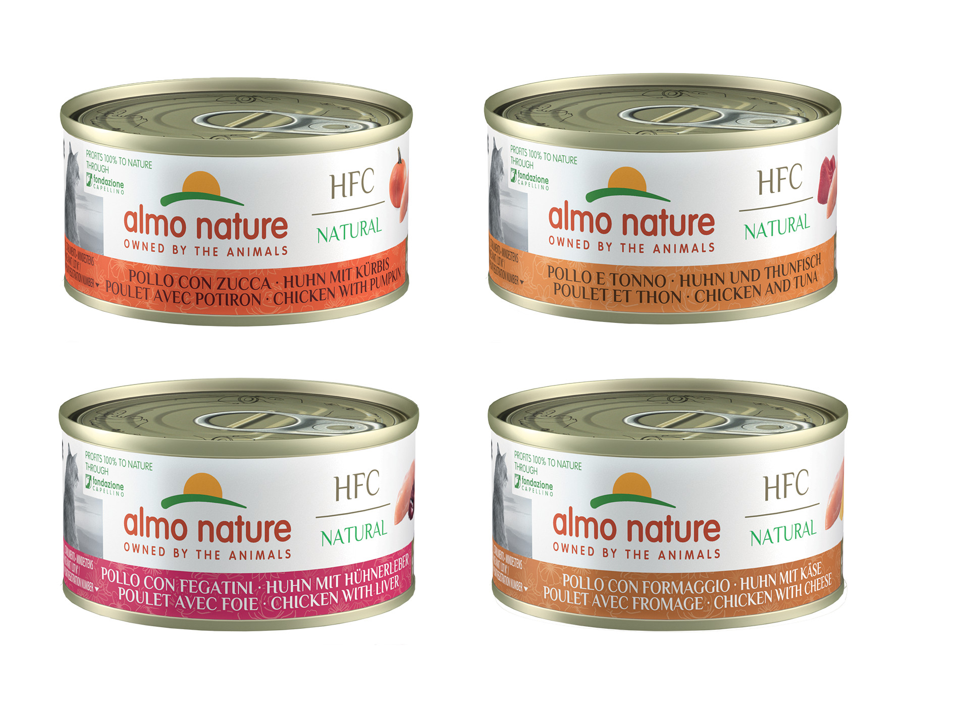 Almo Nature HFC Natural Combipack B Kip 24x70 gr