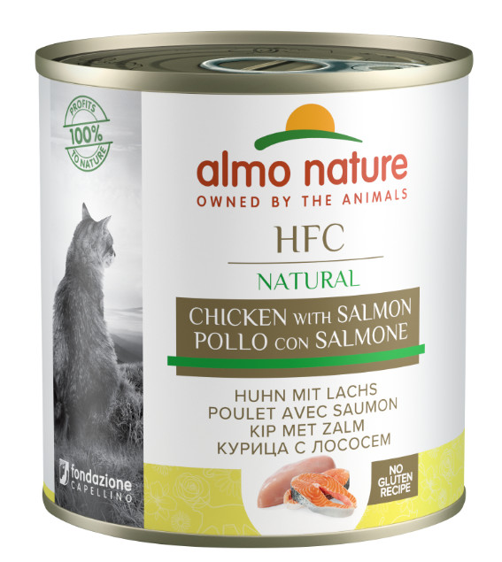 Almo Nature HFC Natural kylling med laks vådfoder til katte (280 g)