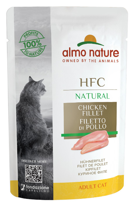 Almo Nature HFC Natural kyllingebryst vådfoder til katte (55 g)