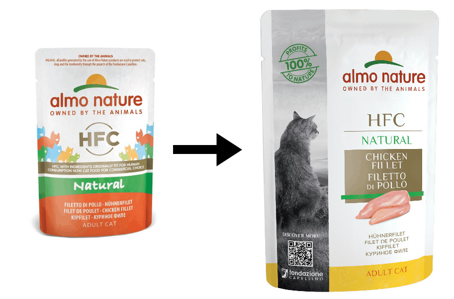 Almo Nature HFC Natural kyllingebryst vådfoder til katte (55 g)