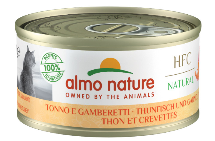 Almo Nature HFC Natural tun med rejer vådfoder til katte (70 g)