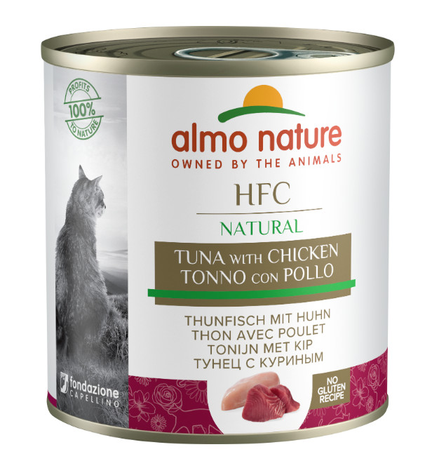 Almo Nature HFC Natural tun og kylling vådfoder til katte (280 g)