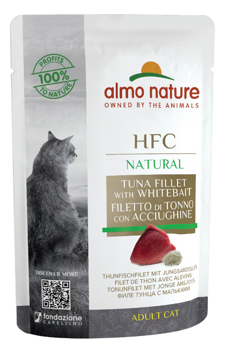 Almo Nature HFC Natural tun med ansjoser vådfoder til katte (55 g)