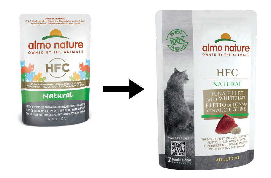 Almo Nature HFC Natural tun med ansjoser vådfoder til katte (55 g)