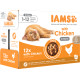 Iams Delights Kitten med kylling (i sauce) vådfoder til katte  (12 x 85g)