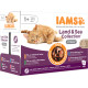 Iams Delight Adult Land & Sea Collection (i sauce) vådfoder til katte (12 x 85g)