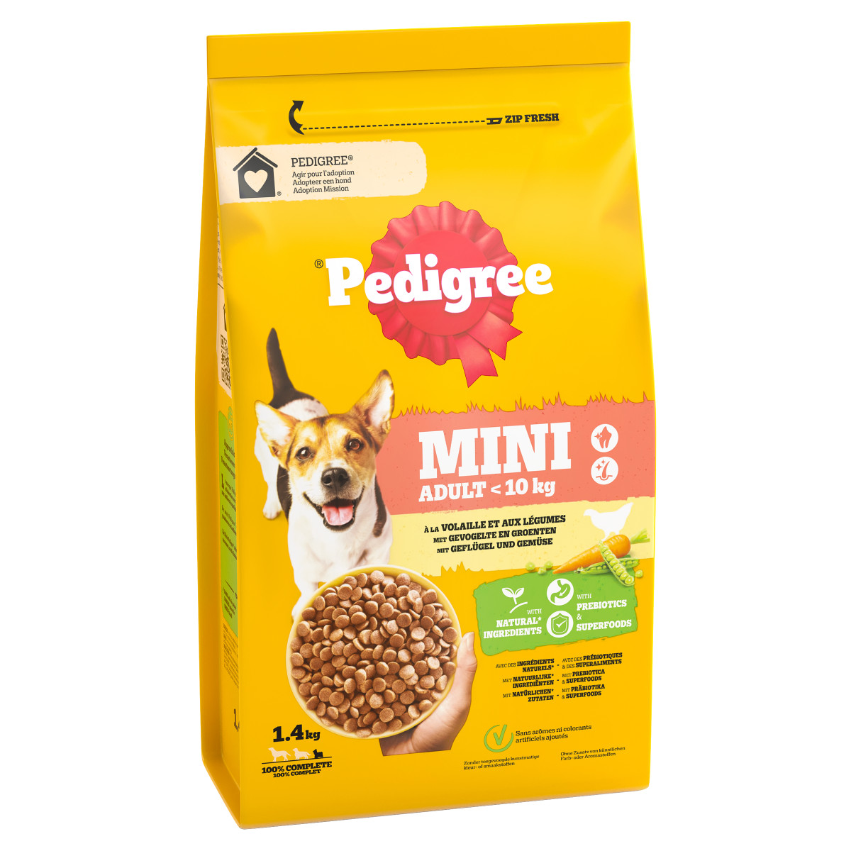 Pedigree Adult Mini hundefoder med fjerkræ