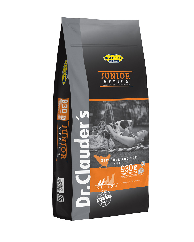 Dr.Clauder's Junior Medium gevogelte hondenvoer