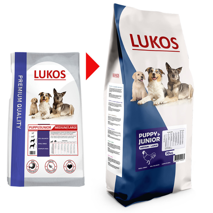 Lukos Puppy en Junior Medium & Large Breeds