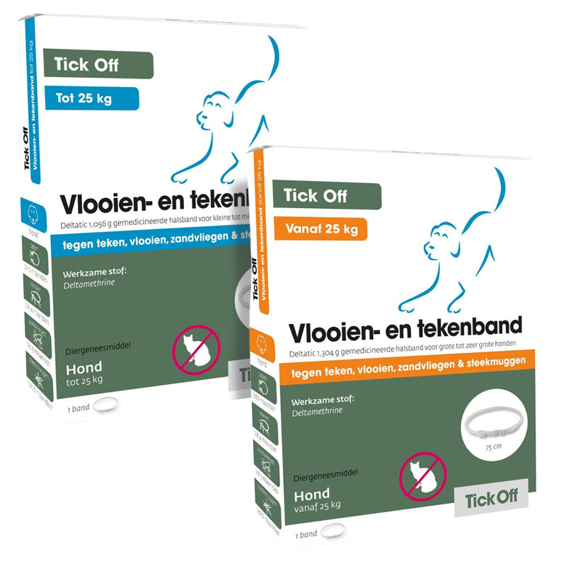 Tick Off Vlooien- en tekenband Hond tot 25 kg