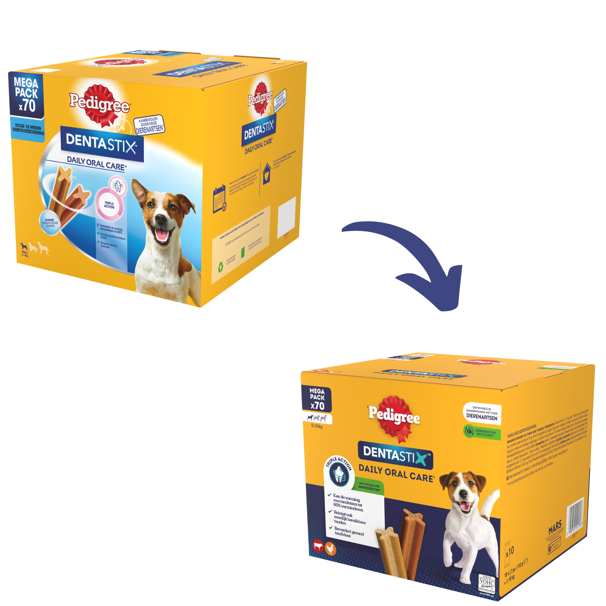 Pedigree Dentastix til små hunde