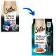 Sheba Délices du Jour med tun/laks i gelé vådfoder til katte (poser 50 g)