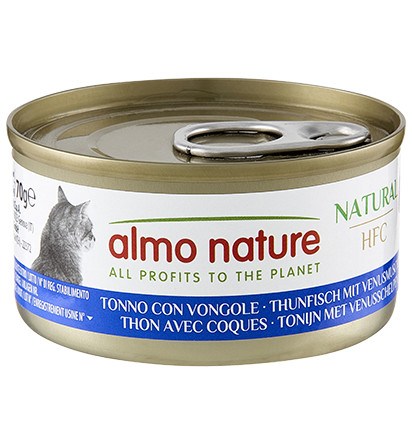 Almo Nature HFC Natural tun med venusmuslinger vådfoder til katte (70 g)