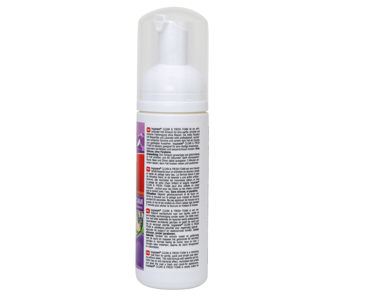Bogacare Clean Fresh Foam droogshampoo voor hond/kat