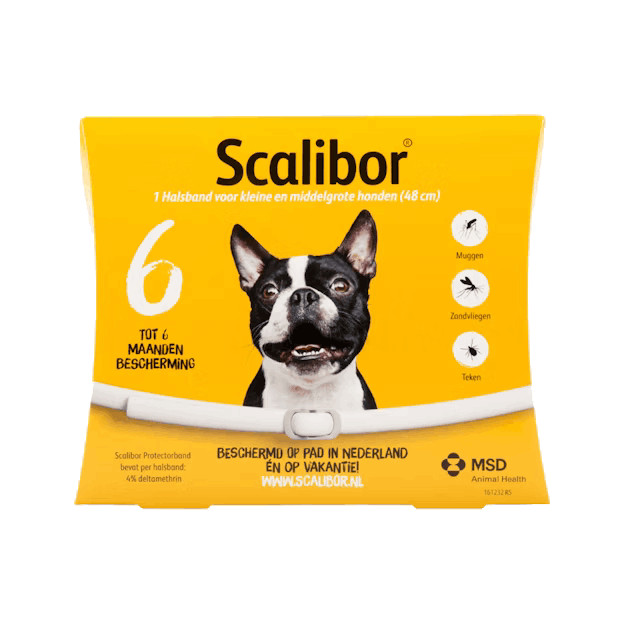 Scalibor Protectorband mod flåter, fluer og myg S/M til hunde