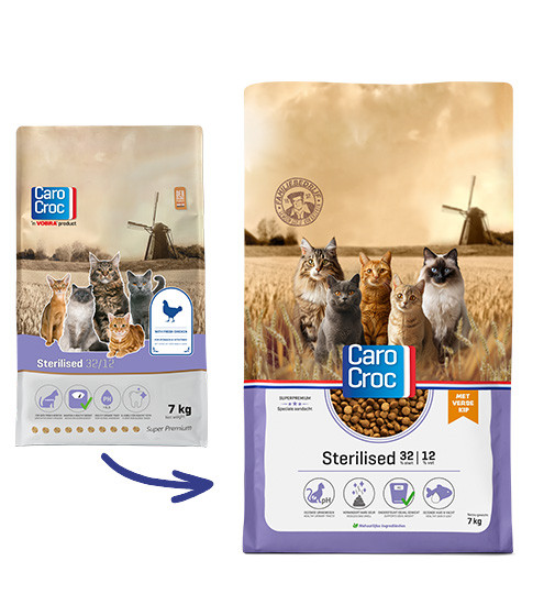 Carocroc 32/12 Sterilised met kip kattenvoer