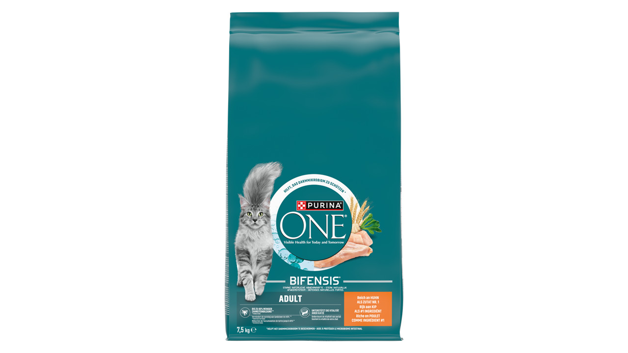 Purina One Adult Kip Volkoren Granen kattenvoer
