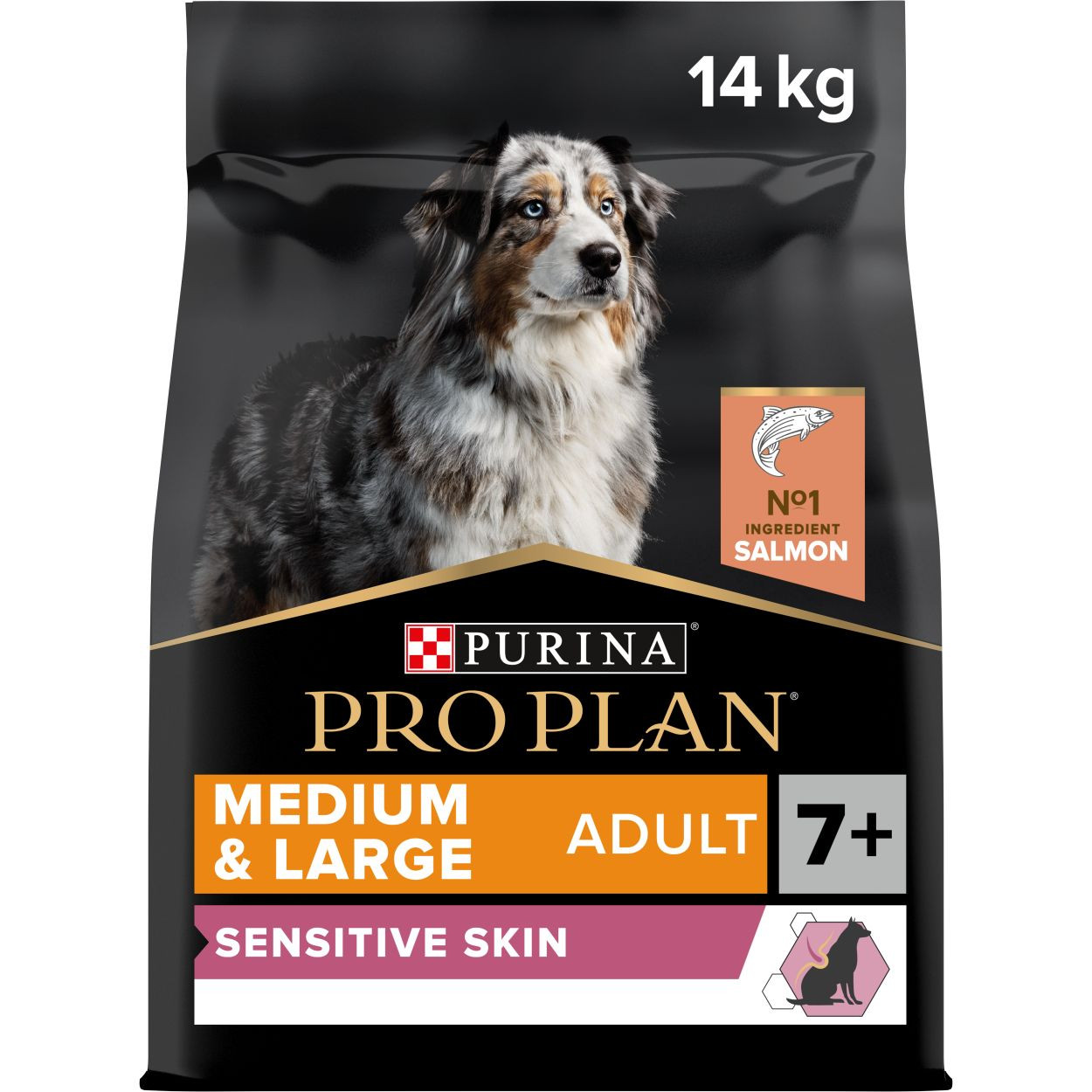 Pro Plan Medium & Large Adult 7+ Sensitive Skin med laks hundefoder