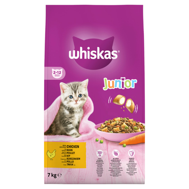 Whiskas Junior med kylling kattefoder