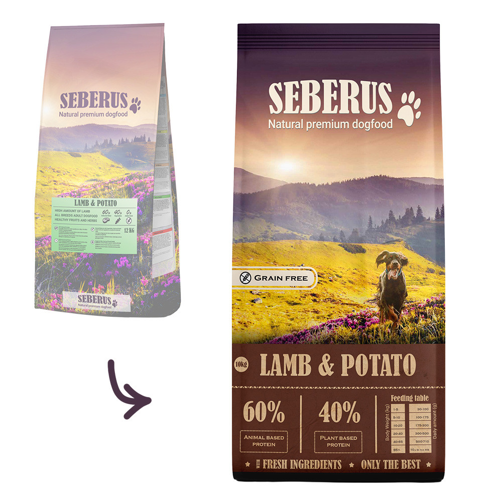 Seberus Lamb & Potato - natuurlijk graanvrij hondenvoer