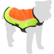 Sikkerhedsjakke Simi fluo orange med LED-lys til hunde