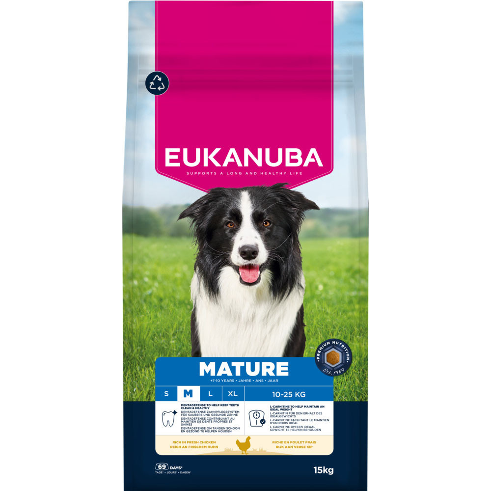 Eukanuba Thriving Mature Medium Breed kip hondenvoer Eukanuba Thriving Mature Medium Breed kip hondenvoer