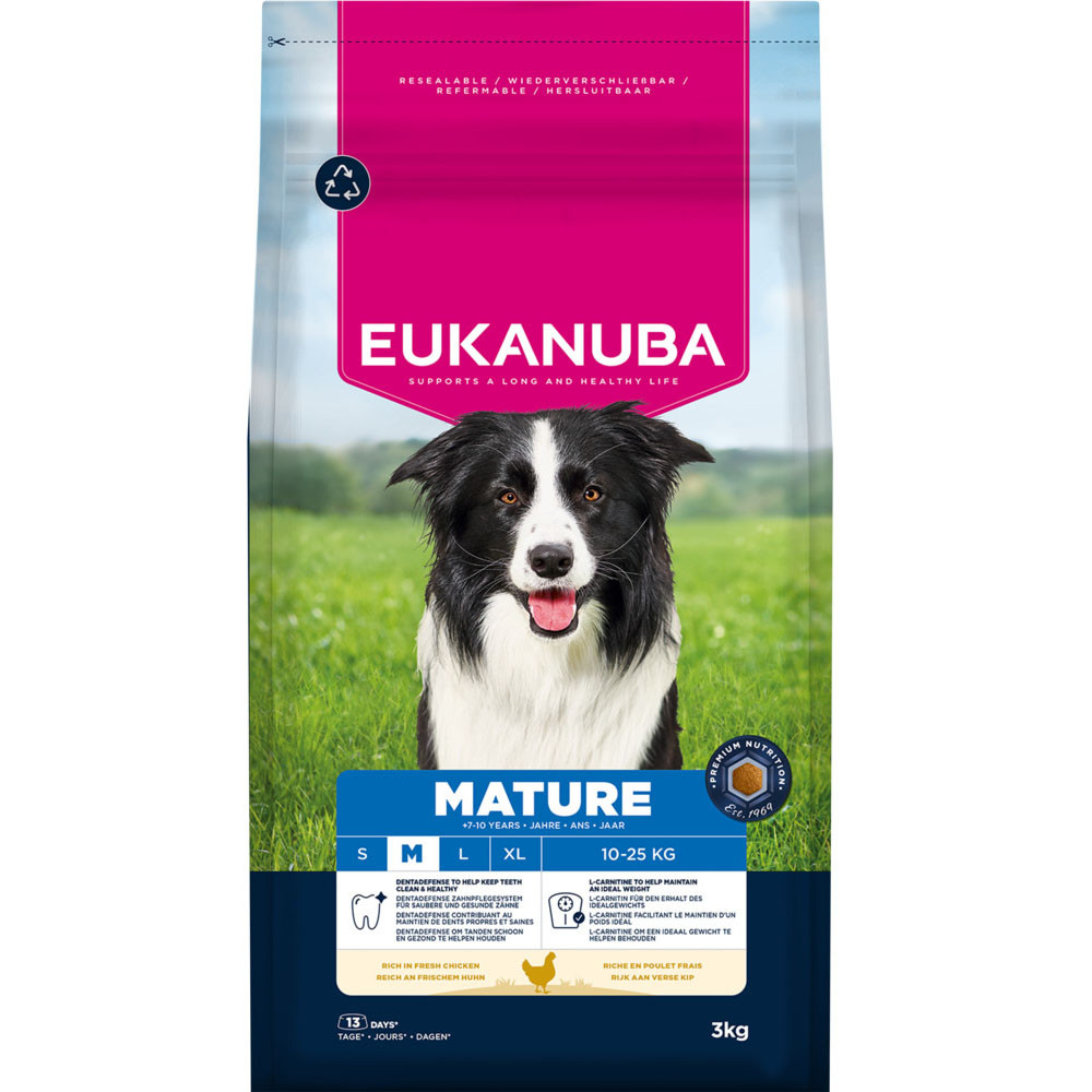 Eukanuba Thriving Mature Medium Breed kip hondenvoer Eukanuba Thriving Mature Medium Breed kip hondenvoer