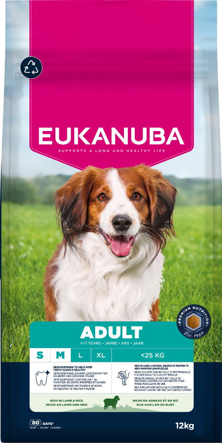 Eukanuba Adult Small & Medium med lam & ris hundefoder