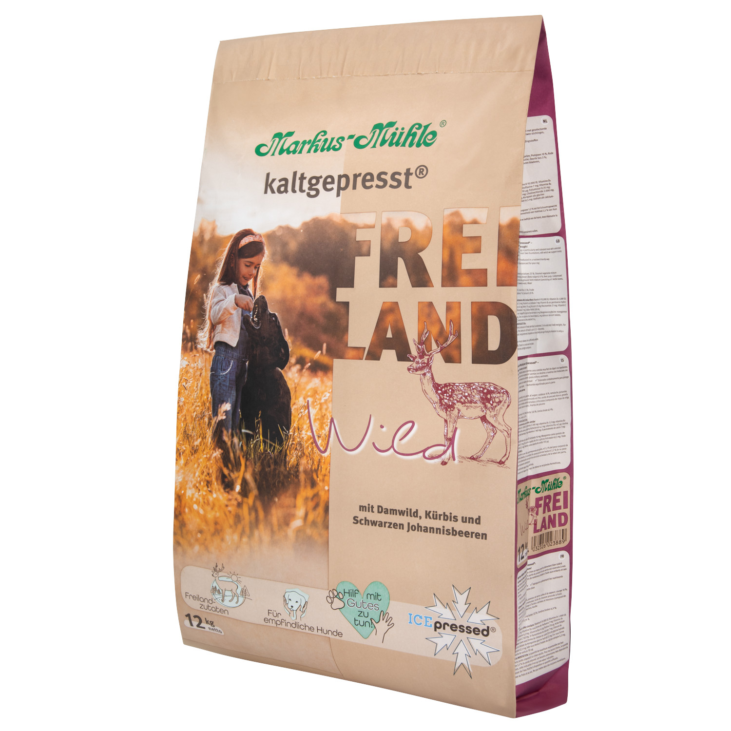 Markus-Mühle Freiland met wild hondenvoer