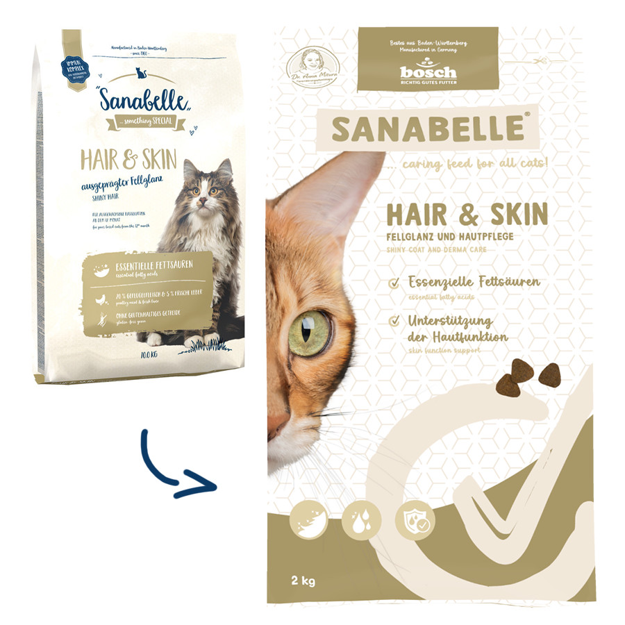 Sanabelle High Premium Hair & Skin kattenvoer