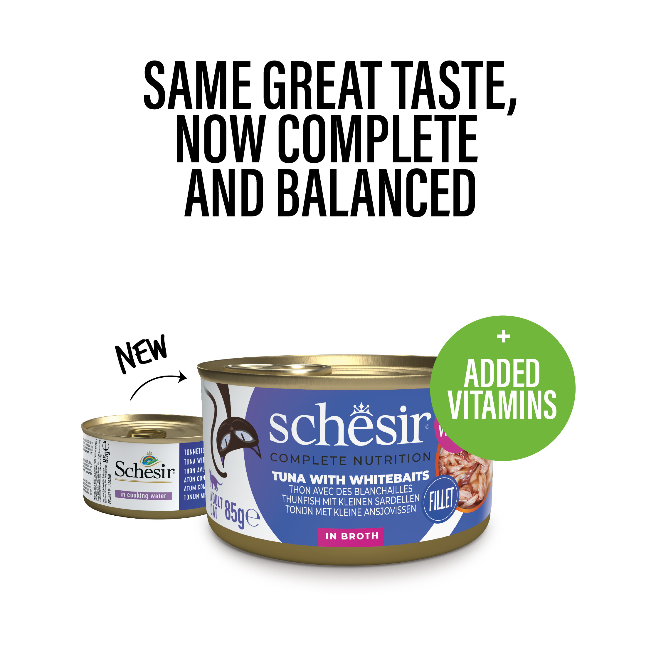 Schesir Natural Style Tunfisk & Små Sardiner til katte
