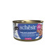 Schesir tun med små ansjoser (i bouillon) vådfoder til katte (dåse)