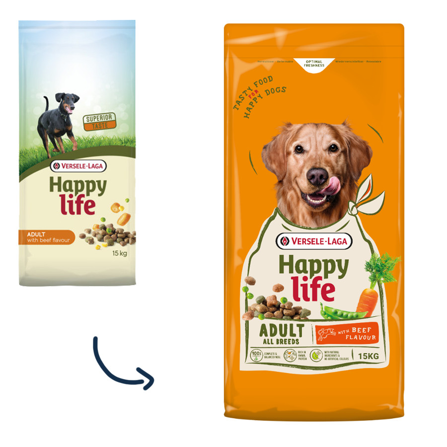 Happy Life Adult Beef hundefoder