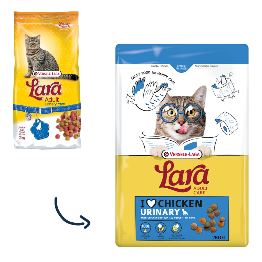 Versele-Laga Lara Adult Urinary Care med kylling kattefoder