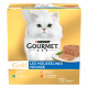 Gourmet Gold Mousse med kylling, laks, nyrer, kanin vådfoder til katte (8-pack)