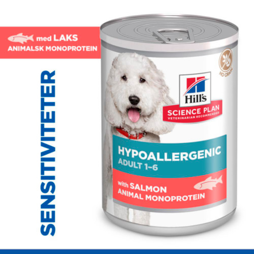 Hill's Adult Hypoallergenic nat hondenvoer met zalm blik
